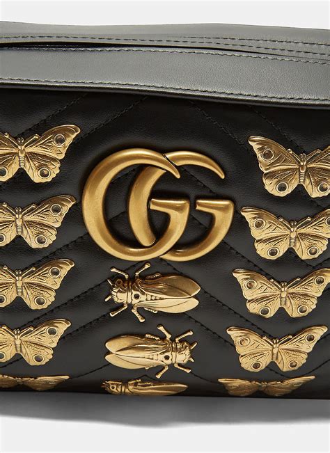 gucci marmont insect pouch|Gucci Marmont suede bag.